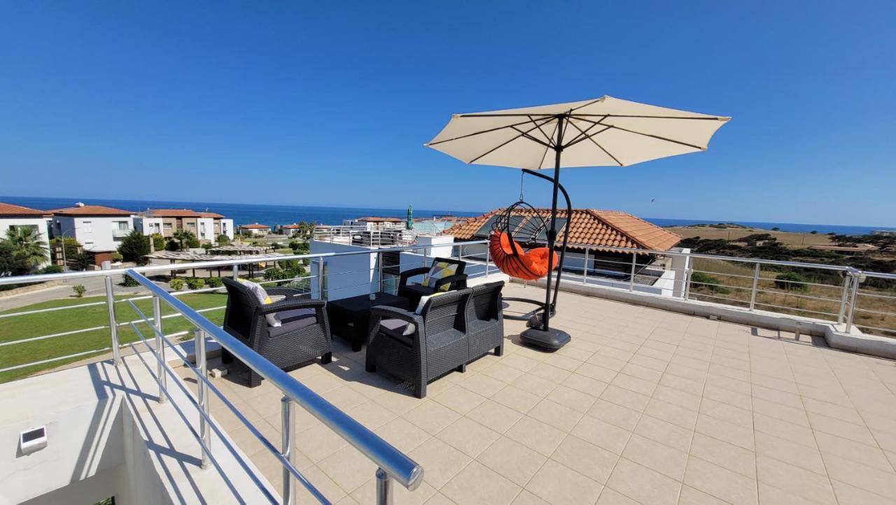 Sea And Mountain View Beachfront Penthouse Yali Exterior photo